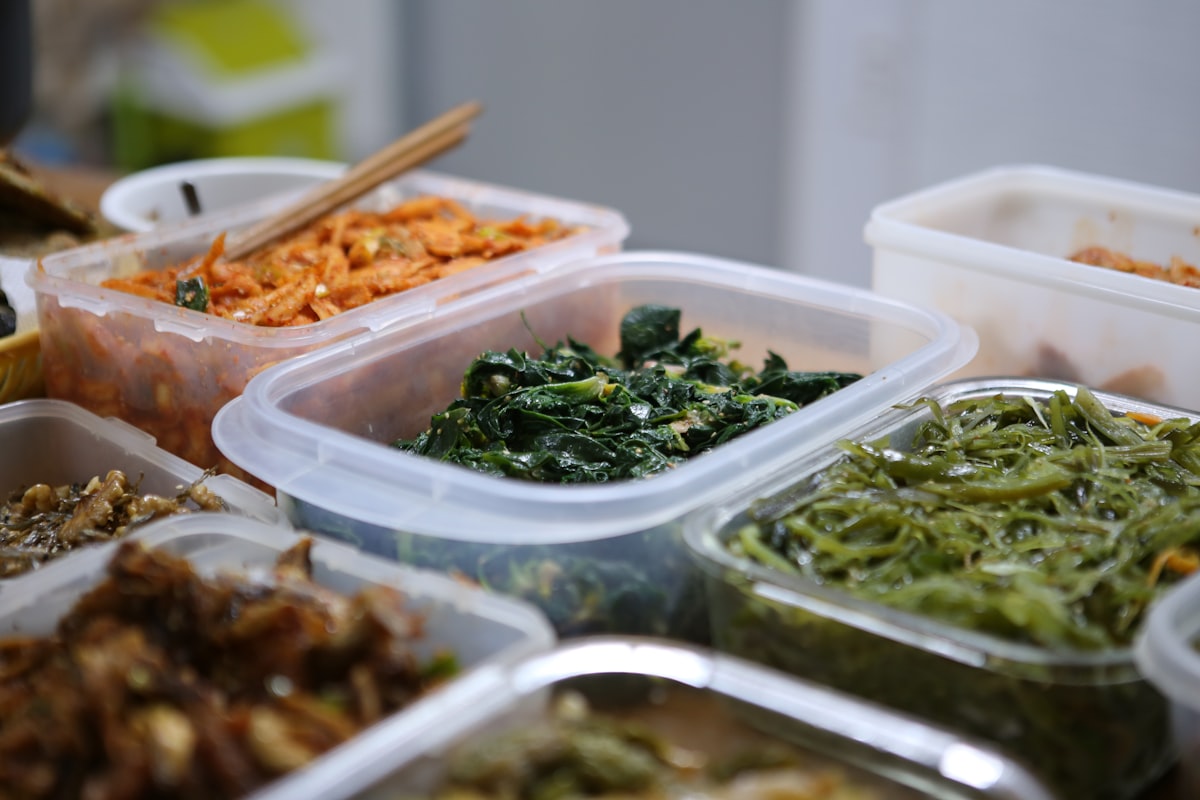 Fresh salad with mixed greens and vegetables